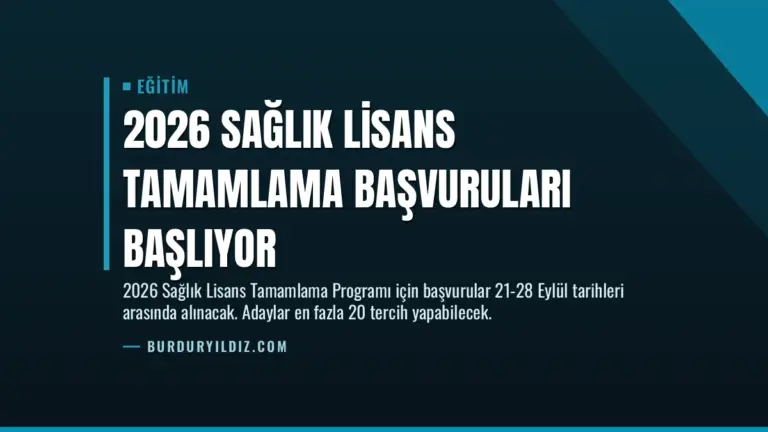 2026 Sağlık Lisans Tamamlama Başvuruları Başlıyor