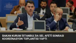 Bakan Kurum İstanbul’da Sel Afeti Sonrası Koordinasyon Toplantısı Yaptı