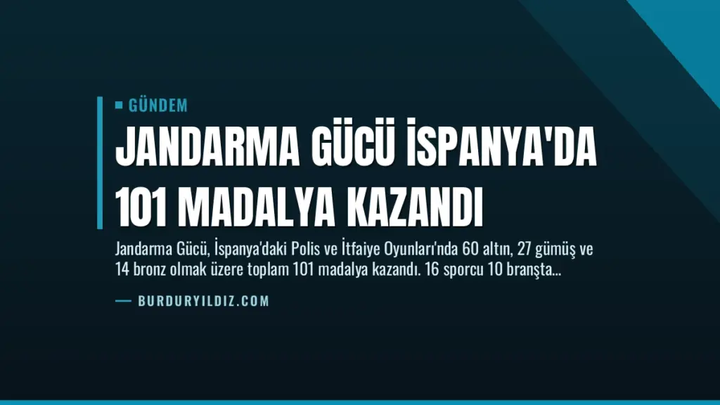 Jandarma Gücü İspanya'da 101 Madalya Kazandı