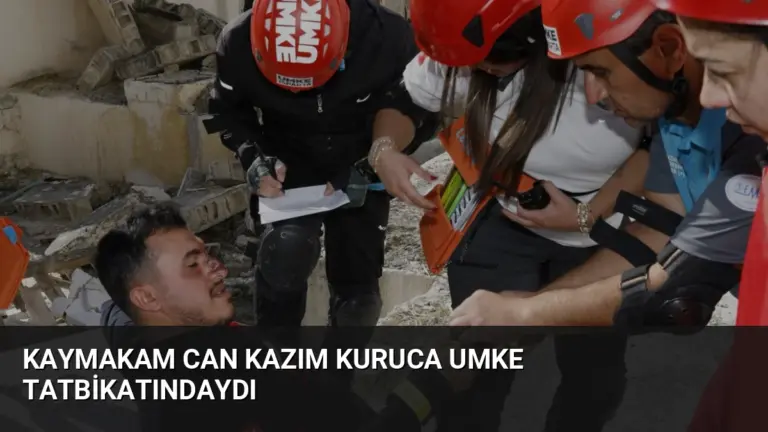 Kaymakam Can Kazım Kuruca UMKE Tatbikatındaydı