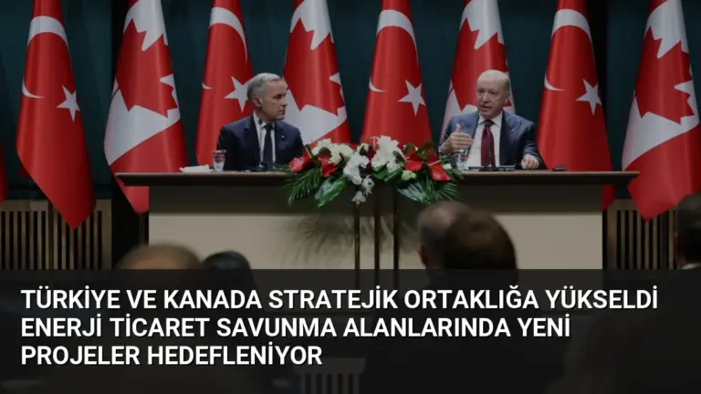 Türkiye ve Kanada Stratejik Ortaklığa Yükseldi Enerji Ticaret Savunma Alanlarında Yeni Projeler Hedefleniyor