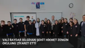 Vali Baydar Bilgihan Şehit Hikmet Zengin okulunu ziyaret etti