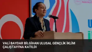 Vali Baydar Bilgihan Ulusal Gençlik İklim Çalıştayı’na Katıldı
