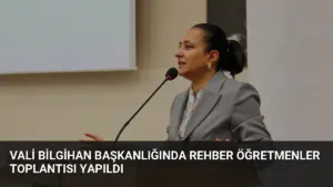 Vali Bilgihan Başkanlığında Rehber Öğretmenler Toplantısı Yapıldı