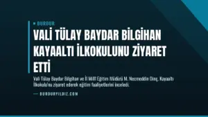 Vali Tülay Baydar Bilgihan Kayaaltı İlkokulunu Ziyaret Etti